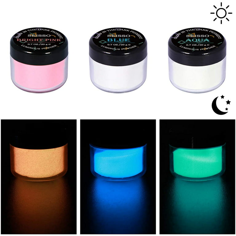 SEISSO Glow in The Dark Pigment Powder for Epoxy Resin Color