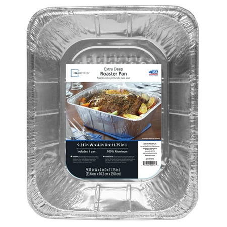 Aluminum Non Stick Roaster - Mainstays Extra Deep Roaster