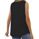 thumbnail image 2 of Camisa Plisada de Encaje Sin Mangas, Blusa de Verano, Túnica Negro XXL, 2 of 4