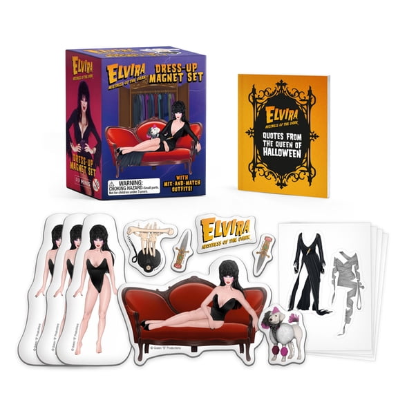 Rp Minis Elvira Dress-Up Magnet Set: With Mix-And-Match Outfits!, (Paperback)