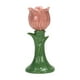 thumbnail image 1 of Candelabro de pilar, soporte para velas, adorno decorativo para el hogar, cerámica, elegante decoración Rosa, 1 of 9