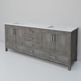 thumbnail image 5 of Jacques 72 in. W x 22 in. D Distressed Grey Double Bath Vanity and White Quartz Top, 5 of 9