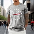 thumbnail image 5 of 250 Anniversary Short Sleeve T Shirt Comfortable Breathable 250Th Mens Tees Light Gray XL, 5 of 6