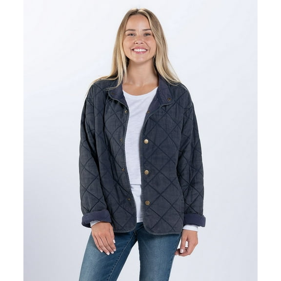 Boxercraft BW8102 Women's Quilted Market Jacket-Navy-L