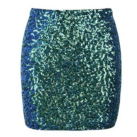 skirt bodycon stretchy sequin sparkle mini night