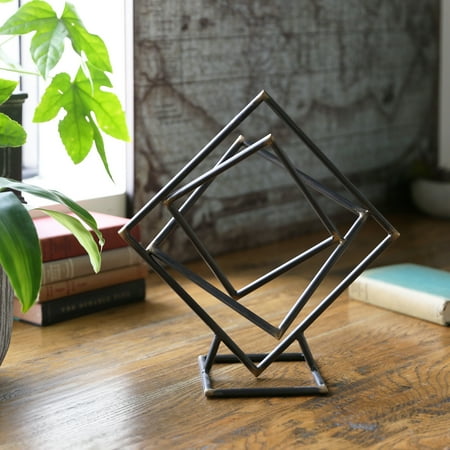 - Urban Trends Collection: Metal Abstract Sculpture Metallic Finish