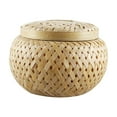 thumbnail image 4 of COOPHYA 1Pcs Small Round Tea Basket Khaki Color - Moisture- Storage Container for Households, 4 of 8