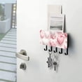 thumbnail image 5 of Valentine's Day Hearts Balloons Mail Holder Organizer Wall Mount with Shelf Key Holder Key Rack with 5 Key Hooks for Wall Decorative, 5 of 6