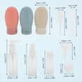 thumbnail image 2 of Unique Bargains 1 Set Travel Container Set Portable PE Travel Bottles Set White Blue Pink Light Gray, 2 of 5