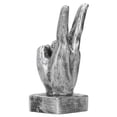 thumbnail image 4 of Escultura creativa de gesto de dedo Sailing de resina para decoración de estantería de escritorio bronce, 4 of 12