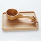 thumbnail image 3 of Kearding Cuchara de portátil de estilo japonés con mango corto, cuchara de arroz, cuchara de agua para Sauna, cuchara de agua para baño, Almacenamiento y organización del hogar Kearding HA023705-00, 3 of 5