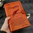 thumbnail image 3 of Luxtrada To My Daughter Granddaughter Where Ever Love Mom Dad Leather Journal Notebook Diary (Love Dad), 3 of 11