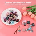 thumbnail image 3 of 40 Pcs Silicone Focal Beads, Colorful Silicone Beads for Pens, Funny Words DIY Making Kit, Assorted Shaped Beads with Holes for Keychains, Car Charms, Necklaces, Bracelets, Jewelry, 3 of 6