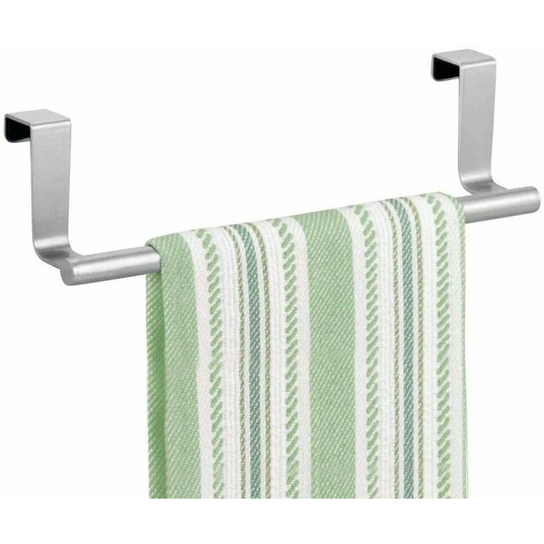 15 Inch Hand Towel Holder, Self Adhesive Towel Bar Towel Holder for Kitchen  Cabinet Bathroom, Stainless Steel Bath Towel Holder Stick on Wall（Brushed）