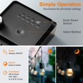 thumbnail image 2 of SURAIELEC Outdoor Power Stake Timer, Dusk to Dawn Light Timer, 6 Outlet Power Strip Weatherproof, 6FT Extension Cord Multiple Outlet, Solar, 2 of 7