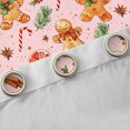 thumbnail image 4 of Homewish Sweet Candy Cane Blackout Curtains Set of 2 (52x84 Each),Christmas Flower Window Curtains,Pink Brown Green Curtains and Drapes For Girls Teens,Ultra Soft Home Decor, 4 of 6