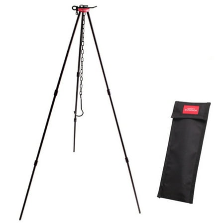 Image of Durable Camping Bonfire Tripod Portable Triangle Support Frame Alluminum Alloy Material Outdoor Cooking