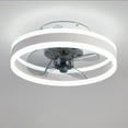 thumbnail image 4 of Klonfd Dimmable Fan Ceiling Light Adjustable Wind Speed Chandelier Ventilator Lamp 48W Bedroom Living Room Ceiling Fan With Light Smart Timer And Remote Control Interesting Life, 4 of 6