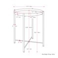 thumbnail image 2 of CorLiving Alana Black Metal Indoor End Table with Removable Tray, 2 of 7