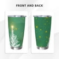 thumbnail image 3 of KLL Christmas Green Print 40oz Stainless Steel Insulated Car Cup with Spillproof Lid - Keep Your Drink Hot or Cold on the Go-Straw Three-piece Set, 3 of 8