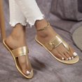 thumbnail image 1 of Sandalias tipo tanga para mujer: zapatos cómodos y elegantes con puntera abierta y decoración con hebilla, 1 of 4