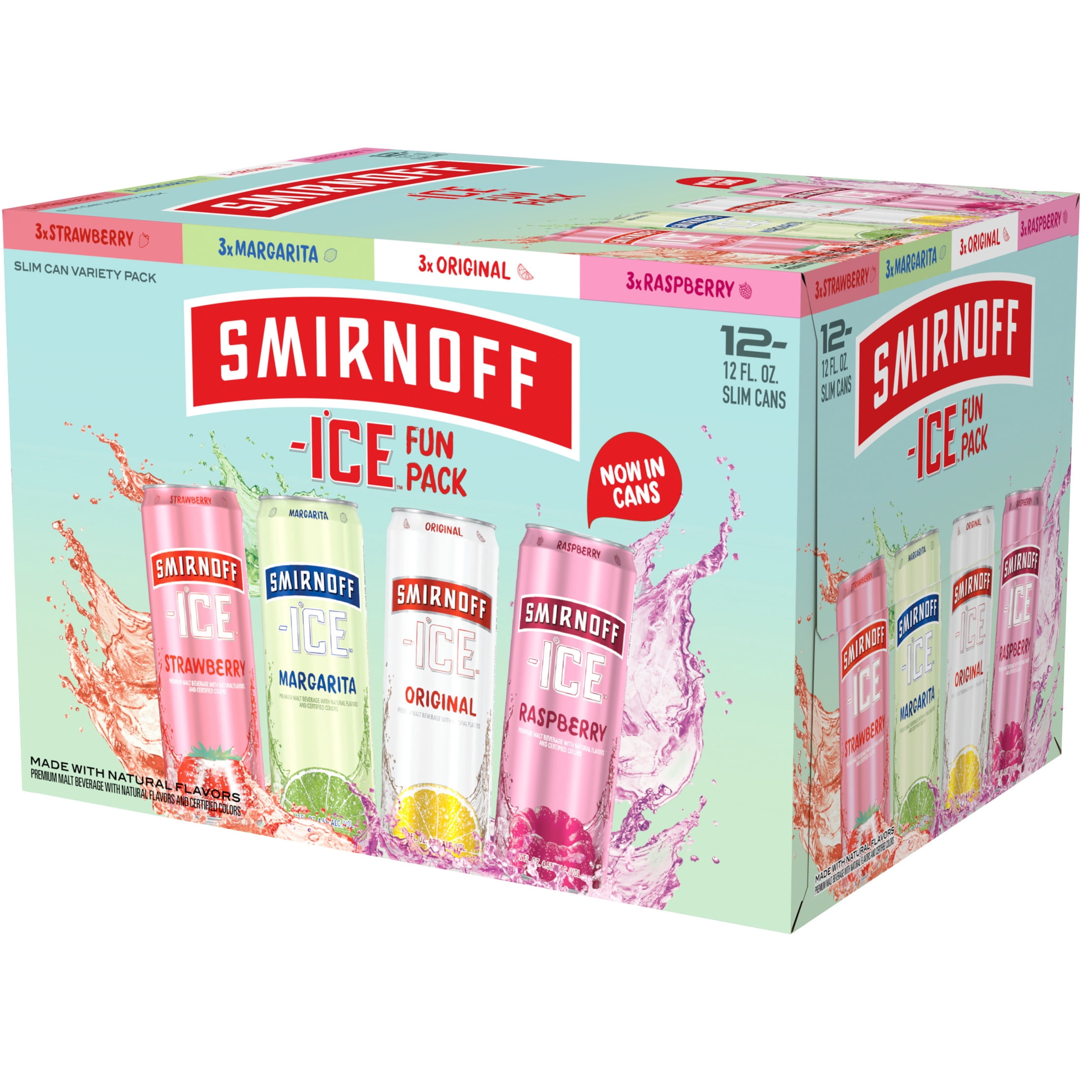 Smirnoff Ice Headliner Variety, 12 Pack Cans, 12 fl oz, 4.5% ABV