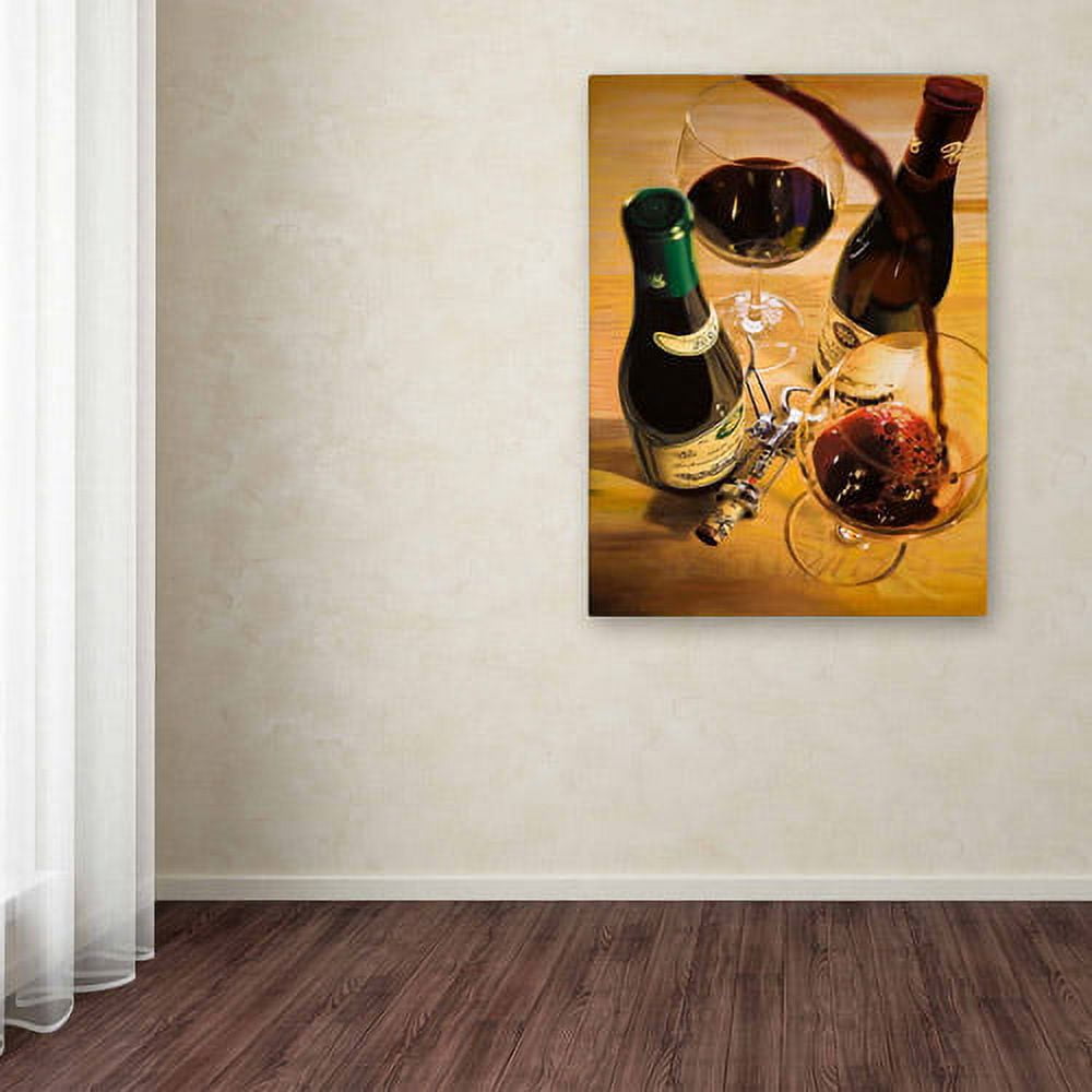 Trademark Fine Art "Second Pour" Canvas Art by Roderick Stevens