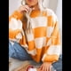 thumbnail image 5 of Suéter Holgado de Punto Acanalado con Cuello Redondo y Larga para Mujer, Moda de Otoño Naranja L, 5 of 9