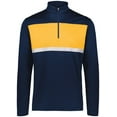 thumbnail image 3 of Holloway Sportswear S Prism Bold 1/4 Zip Pullover Navy/Gold 222591, 3 of 5