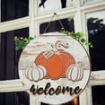 Autumn Festival Wooden Pumpkin Sign Home Crafts Door Sign