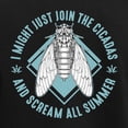 thumbnail image 3 of CafePress - Cicadas I Might Just Join The Cicadas Entomologist - Women's Dark Pajamas, 3 of 7