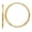 L-21mm, W-21mm, variant on 10K Yellow Gold Diamond-cut Endless Hoop Earrings for Women (L-46mm, W-46mm)