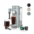 thumbnail image 1 of Cafetera monodosis especial Ninja Pods & Grounds, compatible con cápsulas K-Cup, espumador de leche incorporado, 6 oz. Taza a 24 oz. Tamaños de tazas de viaje, cafetera helada, azul glaciar, PB051GB, 1 of 5