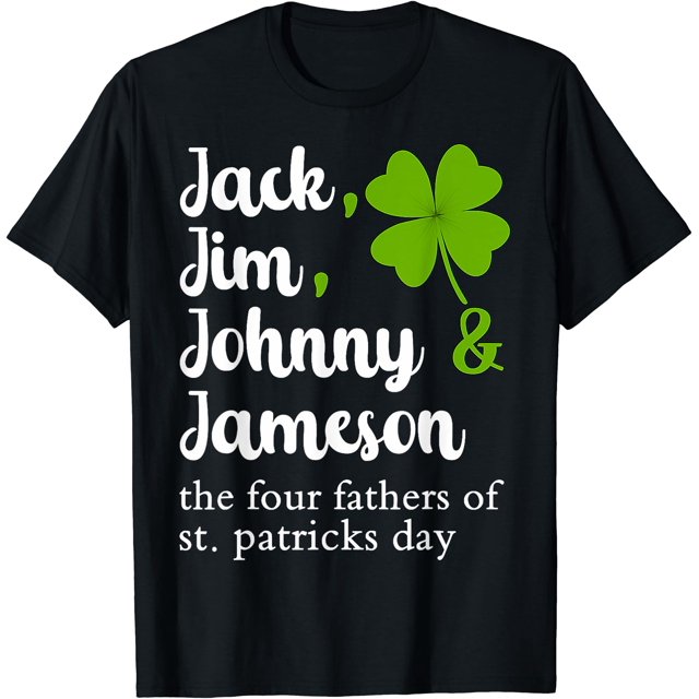Jack Jim Johnny Jameson Père de la Saint-Patrick T-Shirt - comme sur l'Image - m