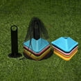 thumbnail image 4 of Soccer Disc Cones, Football Cones Sport Agility Football Training Cones Perfect for Field Space Marker Game, 4 of 16