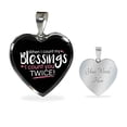 thumbnail image 2 of When I Count My Blessings Heart Pendant Necklace, 2 of 11