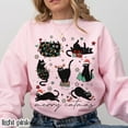 thumbnail image 2 of Christmas Cat Sweatshirt ‘Catmas Meow’ – Funny Holiday Kitty Hoodie, Black Cat Xmas Crewneck, 100% Cotton Pullover, Made in USA, Festive Cat Lover Sweater Gift, 2 of 6