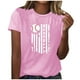 thumbnail image 1 of Blusa informal de manga corta con cuello redondo y estampado suelto de verano para mujer con estilo OAVQHLG3B Store  lin121212, 1 of 4