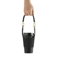 thumbnail image 2 of Ikeay 1*Self-Adhesive Leather Cup Holder, Coffee Cup Holder Tea Cup Protective Sleeve Water Bottle Holder Pu Leather Pouch Outdoor Camping Shopping Travel Cup Sling, Glass&Bottle, 2 of 9