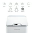 thumbnail image 2 of Nine Stars Automatic Bathroom Trash Can, 2 Gallon Plastic, Motion Sensor Hands-Free Soft-Close Lid Garbage Bin, White, 2 of 8