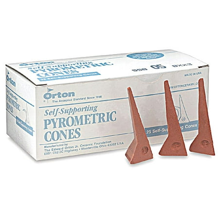 - Self-Supporting Pyrometric Cones For Monitoring Ceramic Kiln Firings-Cone06 (2 Pkgs/25)