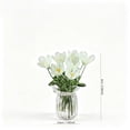 thumbnail image 3 of Horivan Handmade Glass Flower Arrangement Mini Vase Decorative Centerpiece for Desk, 3 of 7