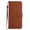 Brown, variant on Dteck for Samsung Galaxy A14 5G Magnetic Case, Premium PU Leather Folio Flip Wallet Case with Card Holder Cash Slot Lanyard Strap Kickstand Function Embossed Pattern Slim Shockproof Cover, red