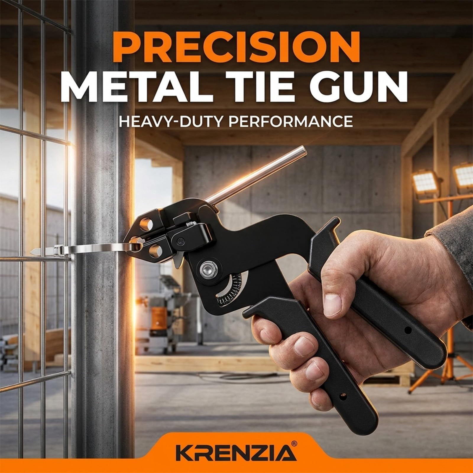 Stainless Steel Cable Tie Tool, Stainless Steel Cable Tie Gun Metal Zip Tie Tool for Fence Post Repair Kit