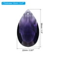 thumbnail image 2 of Uxcell K9 Crystal Pendants Teardrop Beads, 10 Pack 38mm Chandelier Prisms Parts Hanging Beads DIY Lamp Dark Purple, 2 of 6