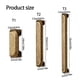 thumbnail image 3 of Set of 2 Vintages Styles Yellow Bronze Drawer Handles for Personalize Interior Designs and Home Makeover Projects, 3 of 4