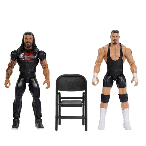 WWE Main Event Showdown Roman Reigns vs Bron Breakker Action Figures Set, Series #28, 6-inch