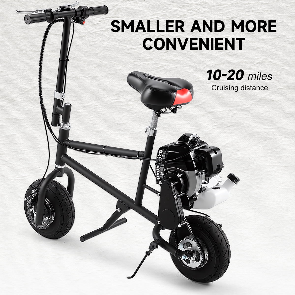 TOXOZERS Mini Bike,49cc Gas Dirt Bike for Teens & Adults with 10 Inch Tires,Pull Start, EPA Approved,Top Speed 25mph,