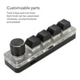 thumbnail image 3 of Clavier USB Mini 4 Touches, Interrupteur Bleu Clavier PC Programmable avec Bouton pour Ordinateur, 3 of 8