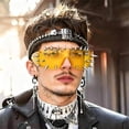 thumbnail image 3 of GIJNRIUIUA Under $5 Sports Sunglasses for Men Women Cycling Fishing Sunglasses UV400 Protection Yellow Frame, 3 of 3